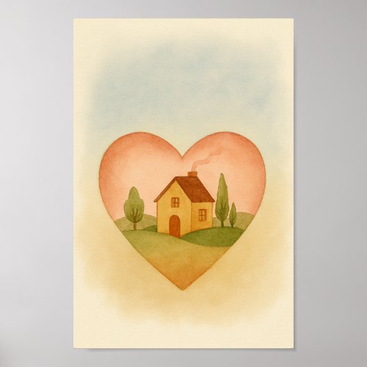 Thuis in je hart poster (Voorkant)