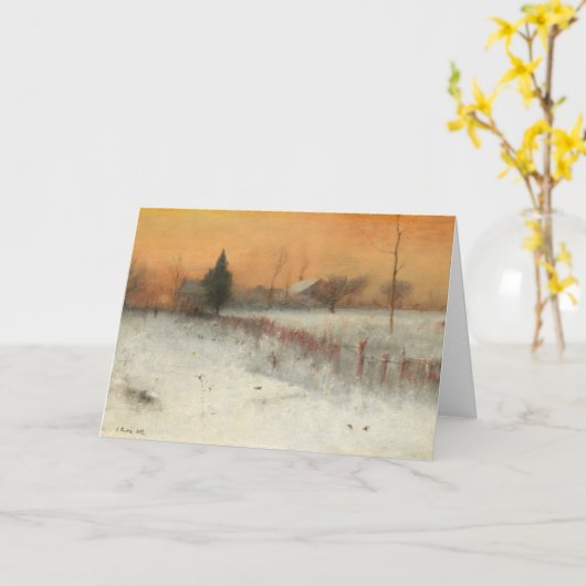 Thuis in Montclair, George Innes Art Kaart (Gele Bloem)