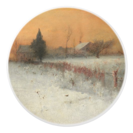 Thuis in Montclair, George Innes Art Keramische Knop (Voorkant)