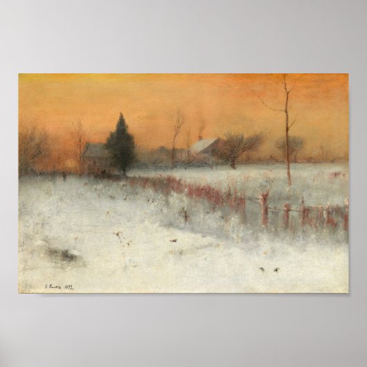 Thuis in Montclair, George Innes Art Poster (Voorkant)