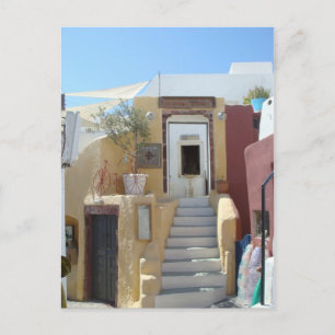 Thuis in Santorini Briefkaart