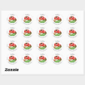 Thuis Inblikken Bedrijf Tomaat Salsa Voedsel Etike Ronde Sticker (Vel)