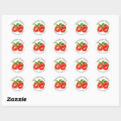 Thuis Inblikken Bedrijfs Tomatensaus Voedsetlabel Ronde Sticker (Vel)