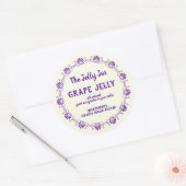 Thuis ingeblikte grafische kaart Jelly Uw bedrijfs Ronde Sticker (Envelop)