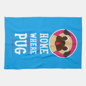 Thuis is de locatie waar de beker is geknepen theedoek (Horizontaal)