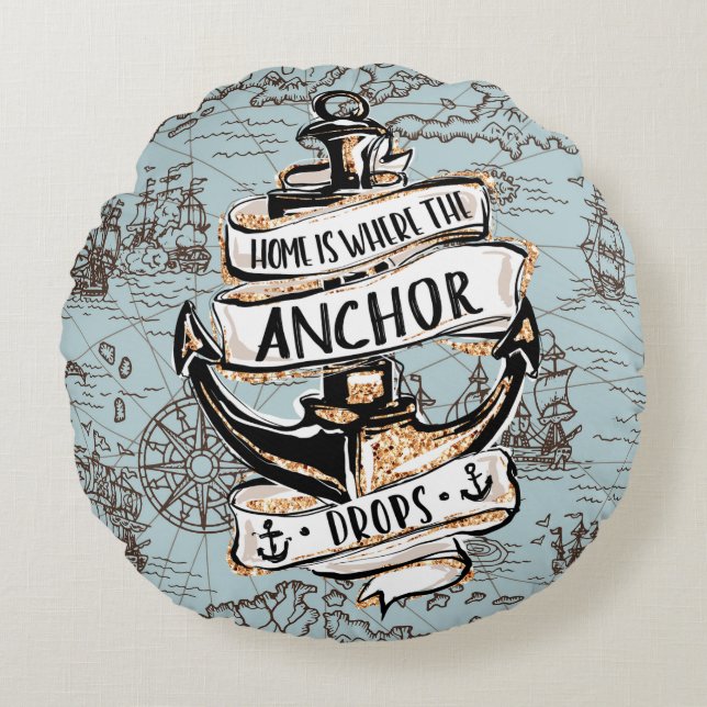 Thuis is de plaats waar de anker zijn buisje neerl rond kussen (Voorkant)