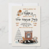 Thuis is de plaats waar de Hygge de Warming Party  Kaart (Voorkant)