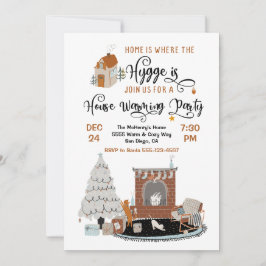 Thuis is de plaats waar de Hygge de Warming Party  Kaart