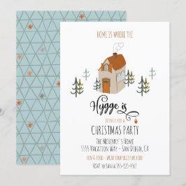Thuis is de plaats waar de hygge kerstfeest is kaart