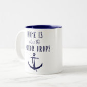 Thuis is de plaats waar de Mok Anchor Drupt (Voorkant links)