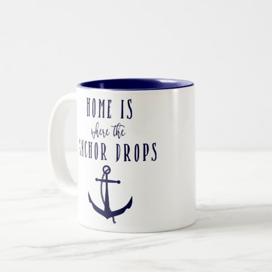 Thuis is de plaats waar de Mok Anchor Drupt (Voorkant links)