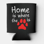 Thuis is de plaats waar de papierafdruk is blikjeskoeler (Voorkant)