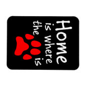 Thuis is de plaats waar de papierafdruk is magneet (Horizontaal)