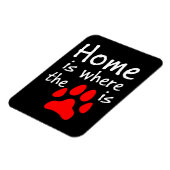 Thuis is de plaats waar de papierafdruk is magneet (Linkerzijde)