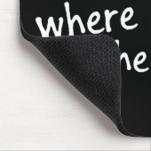 Thuis is de plaats waar de papierafdruk is muismat (Hoek)