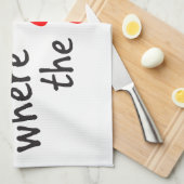 Thuis is de plaats waar de papierafdruk is theedoek (Quarter Fold)