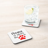 Thuis is de plaats waar de papierafdruk Onderzette Bier Onderzetter (Rechterzijde)
