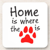 Thuis is de plaats waar de papierafdruk Onderzette Bier Onderzetter (Voorkant)