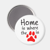 Thuis is de plaats waar de papierafdruk rond Magne Magneet (Voorkant / Achterkant)