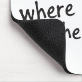 Thuis is de plaats waar de pooafdrukken het muispa muismat (Hoek)