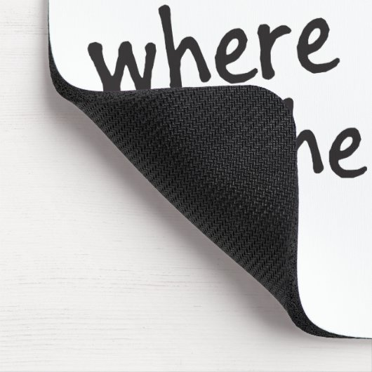 Thuis is de plaats waar de pooafdrukken het muispa muismat (Hoek)