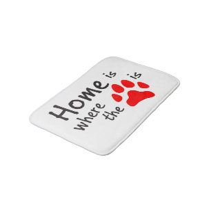 Thuis is de plaats waar de pooklaag is Bath Mat