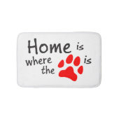 Thuis is de plaats waar de pooklaag is Bath Mat (Voorkant)