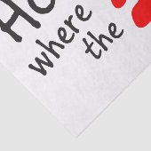 Thuis is de plaats waar de pootdruk weefselpapier  tissuepapier (Detail)