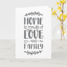 Thuis is gemaakt van de 'Love & Family Cute Love F