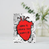 thuis is het anatomische hart daar briefkaart (Staand voorkant)