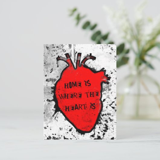 thuis is het anatomische hart daar briefkaart (Staand voorkant)