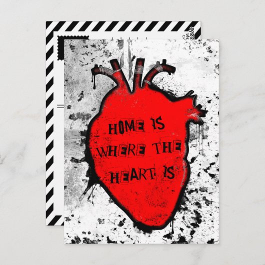 thuis is het anatomische hart daar briefkaart (Voorkant / Achterkant)