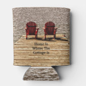 Thuis is het gebied waar het schip rode Adirondack Blikjeskoeler (Achterkant)