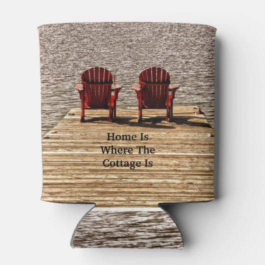 Thuis is het gebied waar het schip rode Adirondack Blikjeskoeler (Achterkant)