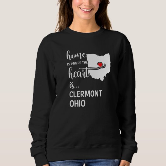 Thuis is het hart van Clermont County Ohio Trui (Voorkant)