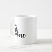 Thuis is het hart van Michigan Silhouette Koffiemok (Voorkant links)