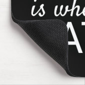 Thuis is het Roos Gold Foil Paw Print Muismat (Hoek)