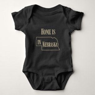 Thuis is in Nebraska (zand in het donker) Romper