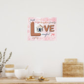 Thuis is Liefde Poster (Keuken)