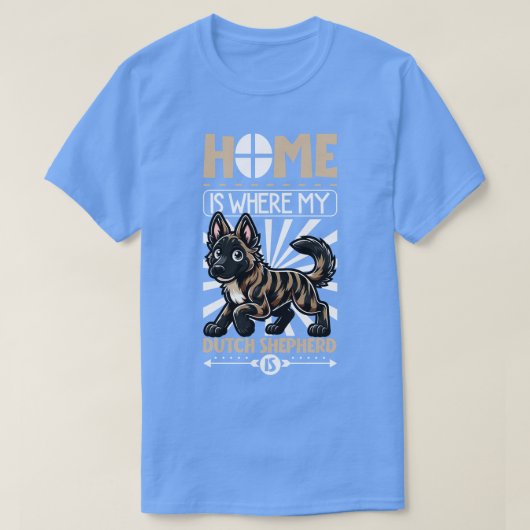 Thuis is met mijn Nederlandse Herder T-shirt (Design voorkant)