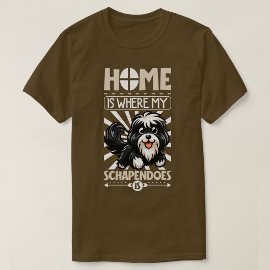 Thuis is met mijn Schapendoes T-shirt (Design voorkant)