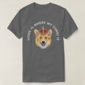 thuis is mijn Corgi T-shirt (Design voorkant)