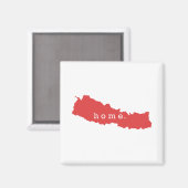 Thuis Is Nepal Magneet (Voorkant / Achterkant)