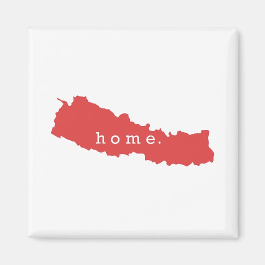 Thuis Is Nepal Magneet (Voorkant)