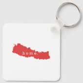 Thuis Is Nepal Sleutelhanger (Achterkant)