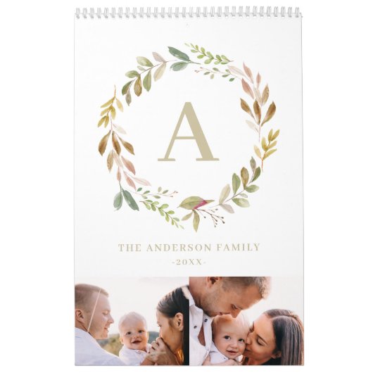 Thuis is onze foto van het waterverf blad kalender (Hoes)