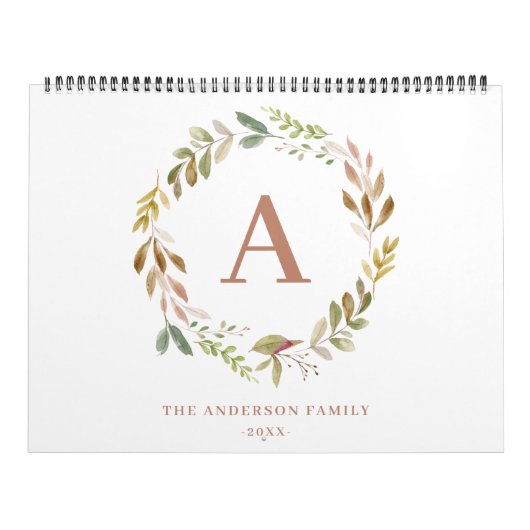 Thuis is onze foto van het waterverf blad kalender (Hoes)