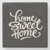 Thuis is Thuis Stenen Onderzetter (Voorkant)