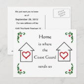 Thuis is waar aankondigingskaart (Voorkant / Achterkant)