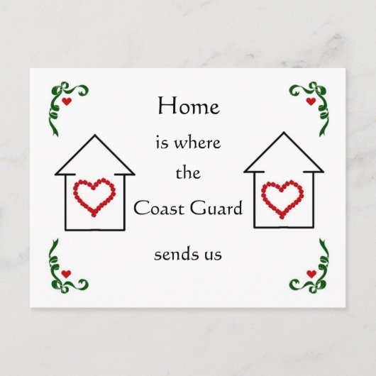 Thuis is waar aankondigingskaart (Voorkant)